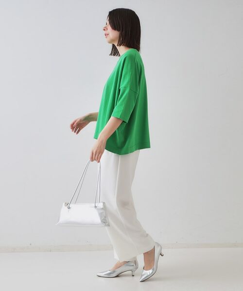 OPAQUE.CLIP / オペーク ドット クリップ パンツ | ストレッチタックワイドパンツ【洗濯機洗い可】 | 詳細5