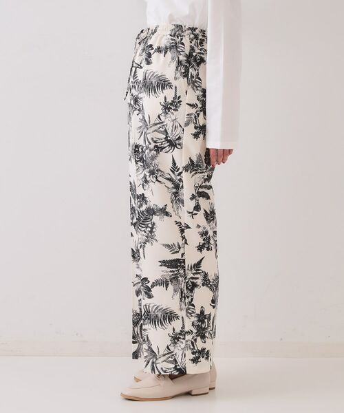OPAQUE.CLIP / オペーク ドット クリップ パンツ | ボタニカルプリントイージーパンツ【洗濯機洗い可】 | 詳細10