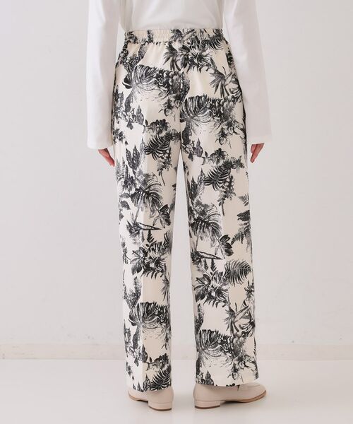 OPAQUE.CLIP / オペーク ドット クリップ パンツ | ボタニカルプリントイージーパンツ【洗濯機洗い可】 | 詳細11