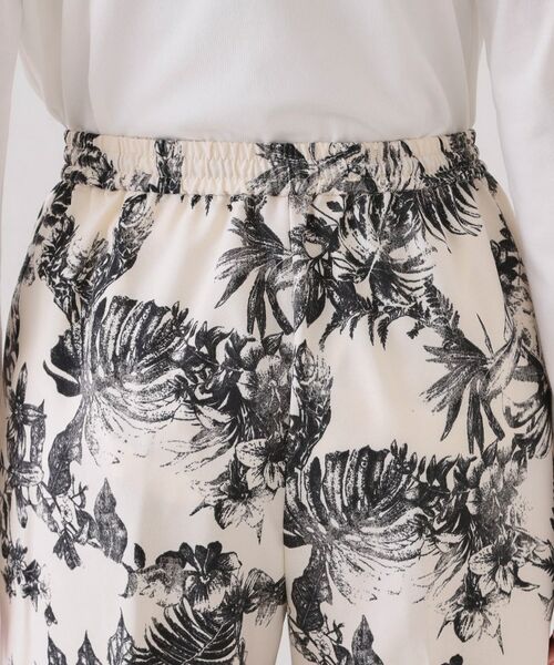 OPAQUE.CLIP / オペーク ドット クリップ パンツ | ボタニカルプリントイージーパンツ【洗濯機洗い可】 | 詳細12