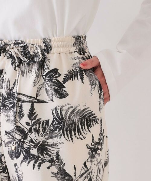 OPAQUE.CLIP / オペーク ドット クリップ パンツ | ボタニカルプリントイージーパンツ【洗濯機洗い可】 | 詳細13