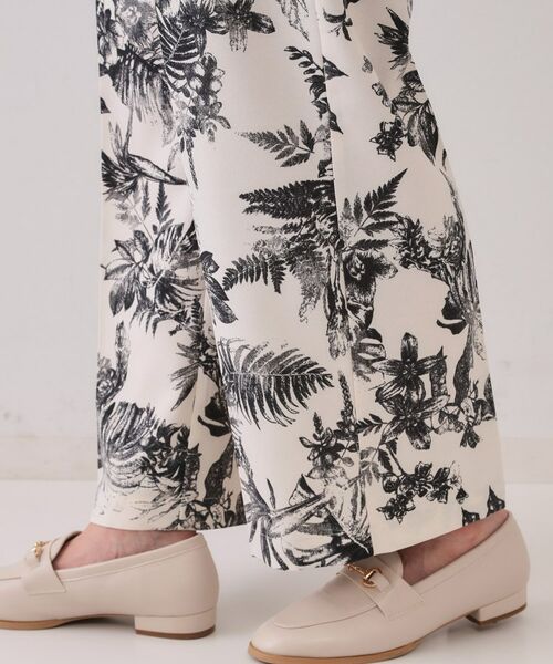 OPAQUE.CLIP / オペーク ドット クリップ パンツ | ボタニカルプリントイージーパンツ【洗濯機洗い可】 | 詳細14