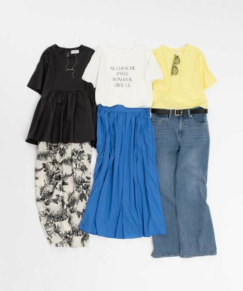 OPAQUE.CLIP / オペーク ドット クリップ パンツ | ボタニカルプリントイージーパンツ【洗濯機洗い可】 | 詳細16