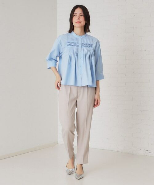 OPAQUE.CLIP / オペーク ドット クリップ パンツ | ストレッチリネンライクテーパードパンツ/セットアップ対応可【洗濯機洗い可/防シワ】 | 詳細2