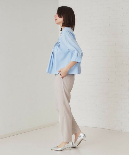 OPAQUE.CLIP / オペーク ドット クリップ パンツ | ストレッチリネンライクテーパードパンツ/セットアップ対応可【洗濯機洗い可/防シワ】 | 詳細3