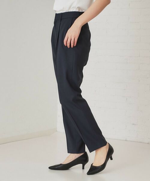 OPAQUE.CLIP / オペーク ドット クリップ パンツ | ストレッチリネンライクテーパードパンツ/セットアップ対応可【洗濯機洗い可/防シワ】 | 詳細5