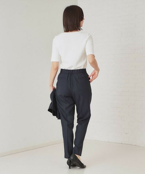 OPAQUE.CLIP / オペーク ドット クリップ パンツ | ストレッチリネンライクテーパードパンツ/セットアップ対応可【洗濯機洗い可/防シワ】 | 詳細7