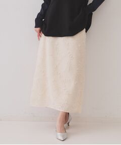 OPAQUE.CLIP / オペーク ドット クリップ ロング・マキシ丈スカート | フリンジジャーカードナロースカート【洗える】