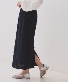 OPAQUE.CLIP / オペーク ドット クリップ ロング・マキシ丈スカート | フリンジジャーカードナロースカート【洗える】