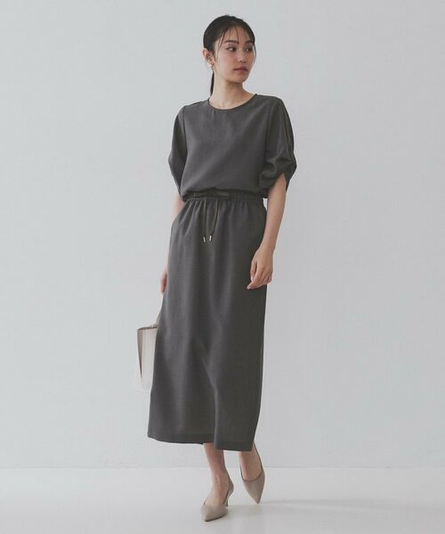 OPAQUE.CLIP / オペーク ドット クリップ ロング・マキシ丈スカート | リネンライクイージースカート【洗濯機洗い可/吸水速乾/接触冷感】 | 詳細29