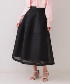 OPAQUE.CLIP / オペーク ドット クリップ ロング・マキシ丈スカート | 《美人百花掲載》スポンディッシュシアーフレアスカート【洗濯機洗い可】