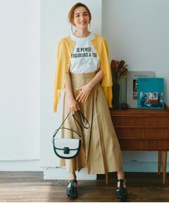 OPAQUE.CLIP / オペーク ドット クリップ ロング・マキシ丈スカート | タックプリーツスカート【洗濯機洗い可】