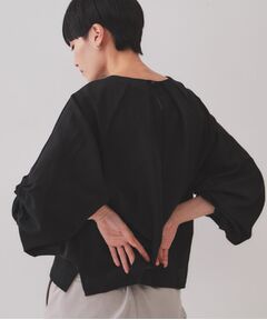 OPAQUE.CLIP / オペーク ドット クリップ シャツ・ブラウス | シャーリングスリーブブラウス【洗濯機洗い可】