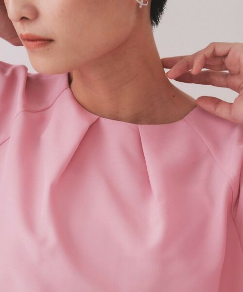 OPAQUE.CLIP / オペーク ドット クリップ シャツ・ブラウス | シャーリングスリーブブラウス【洗濯機洗い可】 | 詳細16