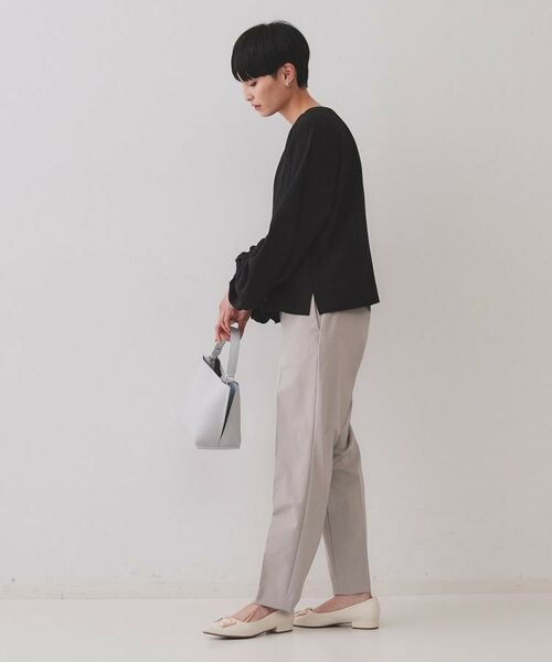 OPAQUE.CLIP / オペーク ドット クリップ シャツ・ブラウス | シャーリングスリーブブラウス【洗濯機洗い可】 | 詳細7