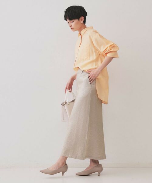 OPAQUE.CLIP / オペーク ドット クリップ シャツ・ブラウス | 《andGIRL掲載》麻混シアーダブルポケットシャツ【洗濯機洗い可】 | 詳細12