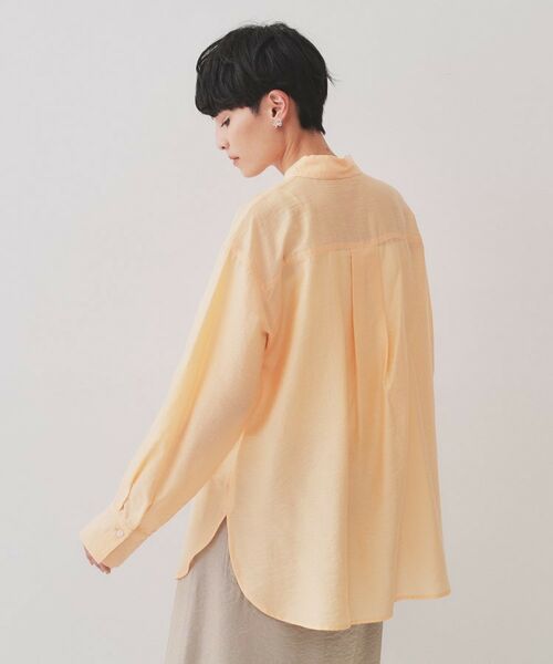 OPAQUE.CLIP / オペーク ドット クリップ シャツ・ブラウス | 《andGIRL掲載》麻混シアーダブルポケットシャツ【洗濯機洗い可】 | 詳細16