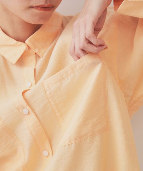 OPAQUE.CLIP / オペーク ドット クリップ シャツ・ブラウス | 《andGIRL掲載》麻混シアーダブルポケットシャツ【洗濯機洗い可】 | 詳細18
