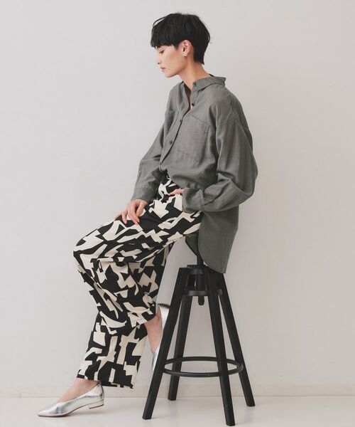 OPAQUE.CLIP / オペーク ドット クリップ シャツ・ブラウス | 《andGIRL掲載》麻混シアーダブルポケットシャツ【洗濯機洗い可】 | 詳細2