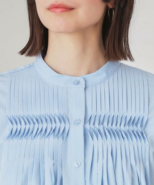 OPAQUE.CLIP / オペーク ドット クリップ シャツ・ブラウス | ピンタックフレアシャツ【洗濯機洗い可】 | 詳細16