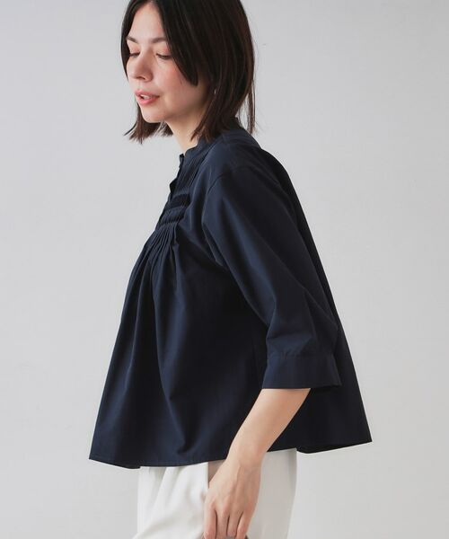 OPAQUE.CLIP / オペーク ドット クリップ シャツ・ブラウス | ピンタックフレアシャツ【洗濯機洗い可】 | 詳細5