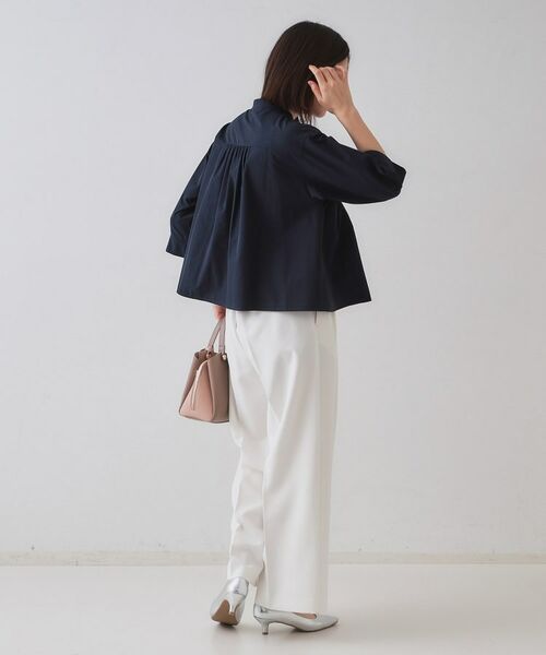 OPAQUE.CLIP / オペーク ドット クリップ シャツ・ブラウス | ピンタックフレアシャツ【洗濯機洗い可】 | 詳細7