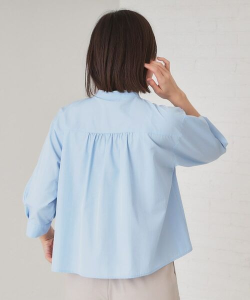 OPAQUE.CLIP / オペーク ドット クリップ シャツ・ブラウス | ピンタックフレアシャツ【洗濯機洗い可】 | 詳細9