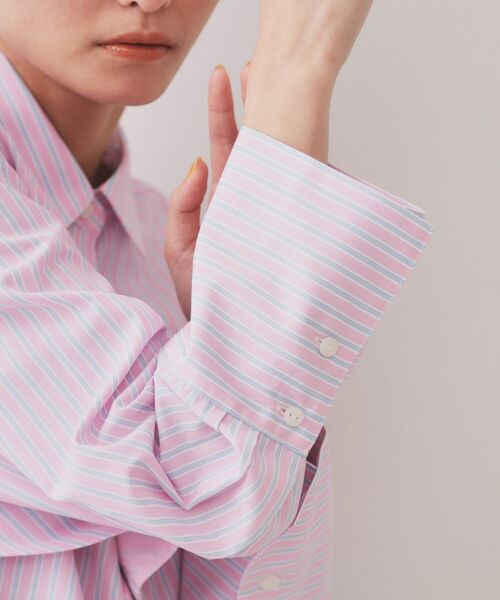 OPAQUE.CLIP / オペーク ドット クリップ シャツ・ブラウス | 《andGIRL掲載》ストライプビスチェセットシャツ【洗濯機洗い可）】 | 詳細20