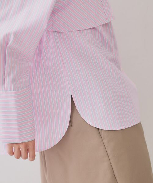 OPAQUE.CLIP / オペーク ドット クリップ シャツ・ブラウス | 《andGIRL掲載》ストライプビスチェセットシャツ【洗濯機洗い可）】 | 詳細21