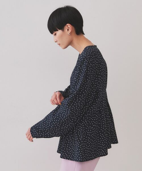 OPAQUE.CLIP / オペーク ドット クリップ シャツ・ブラウス | ドットプリントタックブラウス【洗濯機洗い可】 | 詳細14