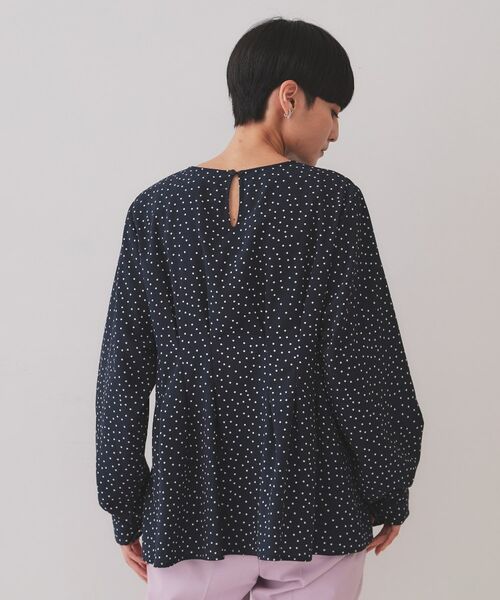 OPAQUE.CLIP / オペーク ドット クリップ シャツ・ブラウス | ドットプリントタックブラウス【洗濯機洗い可】 | 詳細15