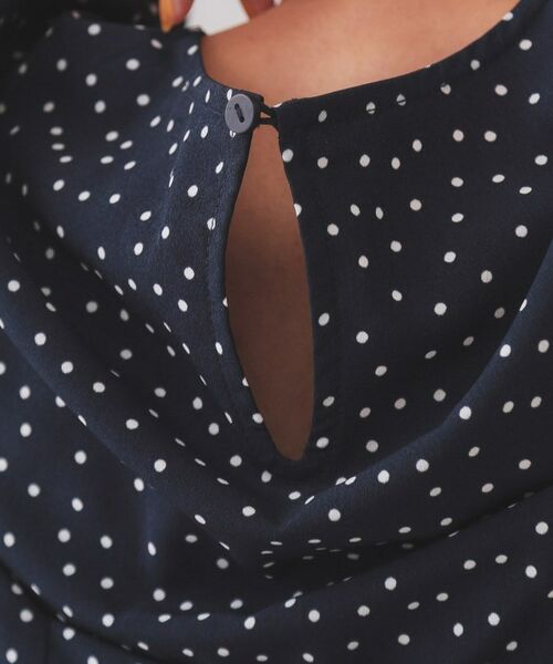 OPAQUE.CLIP / オペーク ドット クリップ シャツ・ブラウス | ドットプリントタックブラウス【洗濯機洗い可】 | 詳細17