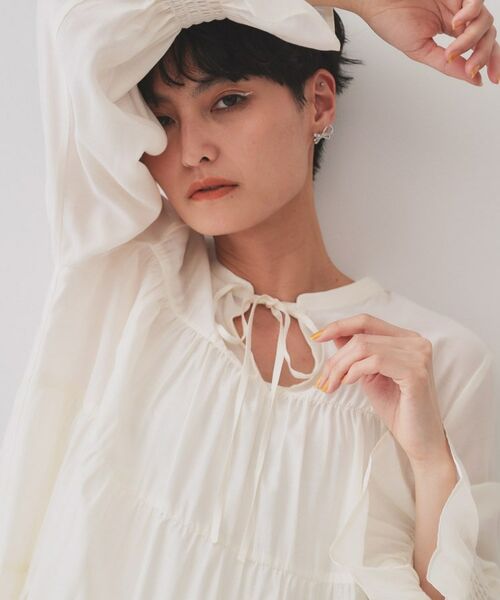 OPAQUE.CLIP / オペーク ドット クリップ チュニック | ティアードチュニックブラウス【洗濯機洗い可】 | 詳細1