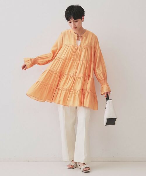 OPAQUE.CLIP / オペーク ドット クリップ チュニック | ティアードチュニックブラウス【洗濯機洗い可】 | 詳細10