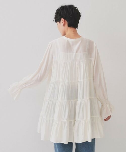 OPAQUE.CLIP / オペーク ドット クリップ チュニック | ティアードチュニックブラウス【洗濯機洗い可】 | 詳細15