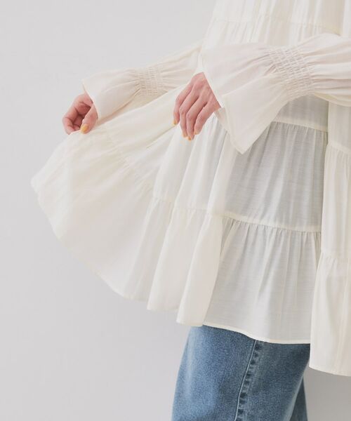 OPAQUE.CLIP / オペーク ドット クリップ チュニック | ティアードチュニックブラウス【洗濯機洗い可】 | 詳細19
