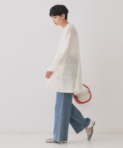 OPAQUE.CLIP / オペーク ドット クリップ チュニック | ティアードチュニックブラウス【洗濯機洗い可】 | 詳細3