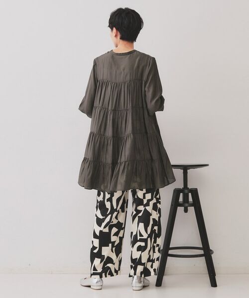 OPAQUE.CLIP / オペーク ドット クリップ チュニック | ティアードチュニックブラウス【洗濯機洗い可】 | 詳細7