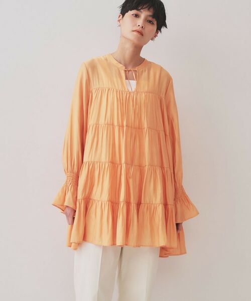 OPAQUE.CLIP / オペーク ドット クリップ チュニック | ティアードチュニックブラウス【洗濯機洗い可】 | 詳細9