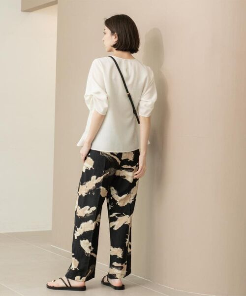 OPAQUE.CLIP / オペーク ドット クリップ シャツ・ブラウス | リネンライクタックスリーブブラウス【洗濯機洗い可/吸水速乾/接触冷感】 | 詳細10