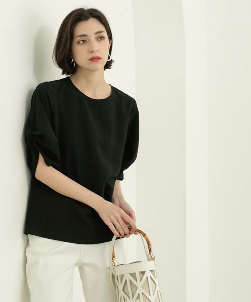 OPAQUE.CLIP / オペーク ドット クリップ シャツ・ブラウス | リネンライクタックスリーブブラウス【洗濯機洗い可/吸水速乾/接触冷感】 | 詳細11