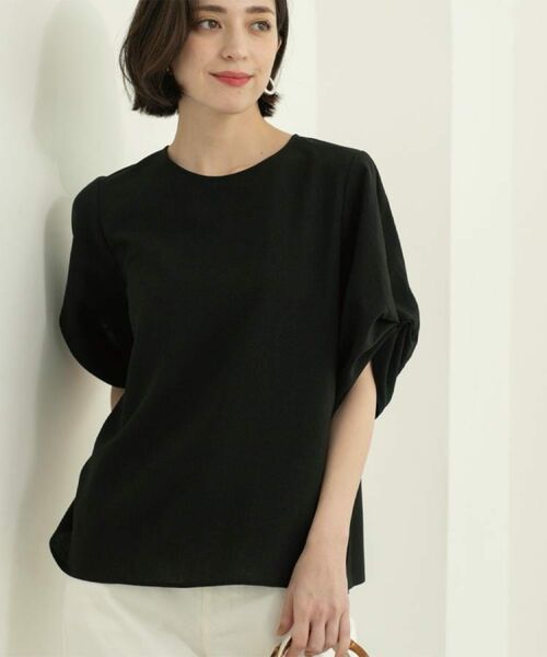 OPAQUE.CLIP / オペーク ドット クリップ シャツ・ブラウス | リネンライクタックスリーブブラウス【洗濯機洗い可/吸水速乾/接触冷感】 | 詳細12