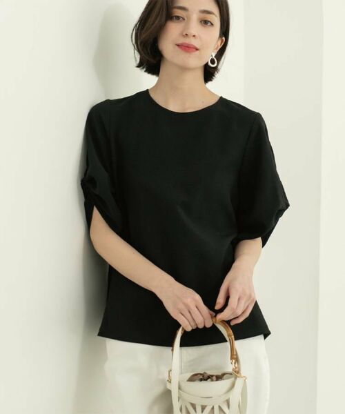 OPAQUE.CLIP / オペーク ドット クリップ シャツ・ブラウス | リネンライクタックスリーブブラウス【洗濯機洗い可/吸水速乾/接触冷感】 | 詳細15