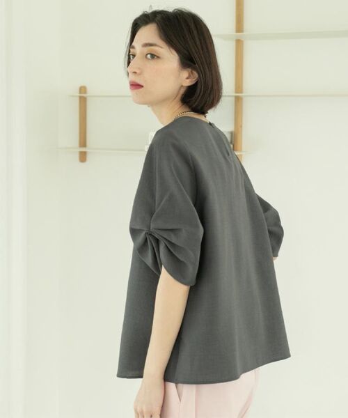 OPAQUE.CLIP / オペーク ドット クリップ シャツ・ブラウス | リネンライクタックスリーブブラウス【洗濯機洗い可/吸水速乾/接触冷感】 | 詳細22