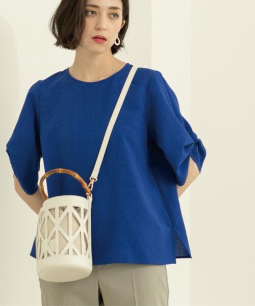 OPAQUE.CLIP / オペーク ドット クリップ シャツ・ブラウス | リネンライクタックスリーブブラウス【洗濯機洗い可/吸水速乾/接触冷感】 | 詳細24