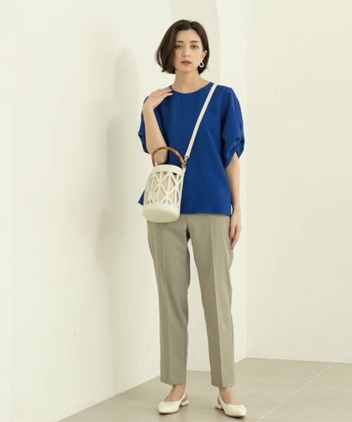 OPAQUE.CLIP / オペーク ドット クリップ シャツ・ブラウス | リネンライクタックスリーブブラウス【洗濯機洗い可/吸水速乾/接触冷感】 | 詳細28