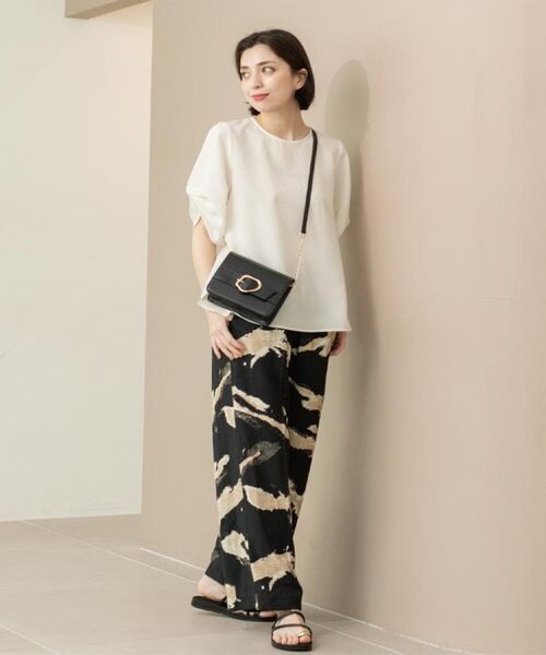 OPAQUE.CLIP / オペーク ドット クリップ シャツ・ブラウス | リネンライクタックスリーブブラウス【洗濯機洗い可/吸水速乾/接触冷感】 | 詳細9