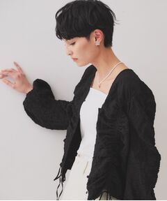 OPAQUE.CLIP / オペーク ドット クリップ シャツ・ブラウス | ふくれジャカードシャーリングデザインブラウス【洗濯機洗い可】