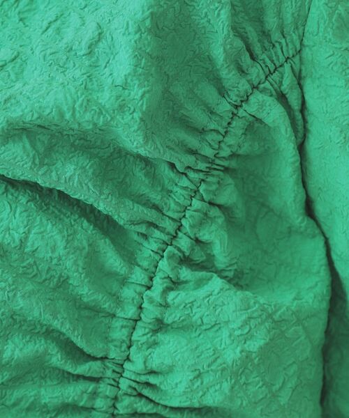 OPAQUE.CLIP / オペーク ドット クリップ シャツ・ブラウス | ふくれジャカードシャーリングデザインブラウス【洗濯機洗い可】 | 詳細11