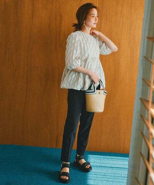 OPAQUE.CLIP / オペーク ドット クリップ トートバッグ | バスケット調デザインテープミニトートバッグ | 詳細1